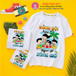 Áo phông đồng phục nhóm Đồng đội bên ta ngại gì sóng gió