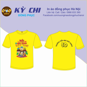 Áo phông đồng phục lớp tiểu học - mẫu đồng phục lớp 5