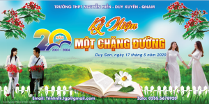 Tải miễn phí file thiết kế phông họp lớp kỷ niệm 20 năm ra trường