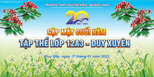 Download File thiết kế backdrop họp lớp 20 năm ra trường miễn phí