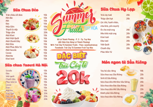 Chia sẻ file thiết kế menu cửa hàng quán đồ uống sinh tố sữa chua đẹp