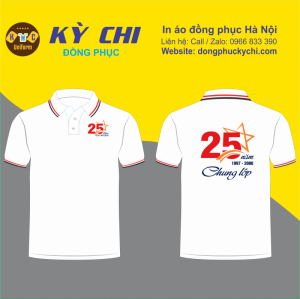 Đặt áo phông họp lớp 25 năm tại Hà Nội, thiết kế theo yêu cầu