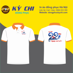 Mẫu áo phông polo đồng phục họp lớp kỷ niệm 22 năm ra trường