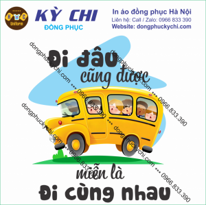 File thiết kế vector corel áo nhóm Đi đâu cũng được miễn là đi cùng nhau cdr