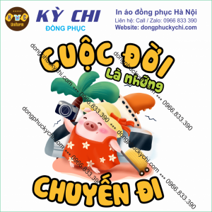 File thiết kế cdr áo đồng phục hội nhóm Cuộc đời là những chuyến đi cdr