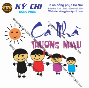 File thiết kế cdr áo đồng phục gia đình Cả nhà thương nhau cdr