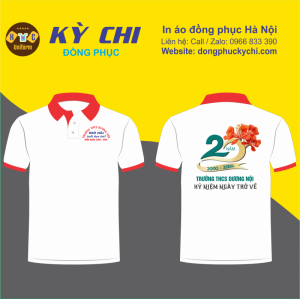 Áo đồng phục hội khóa kỷ niệm 20 năm ra trường đẹp THCS Dương Nội