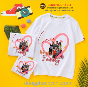 In ảnh lên áo đồng phục gia đình, hội nhóm, công ty, nhà hàng theo yêu cầu