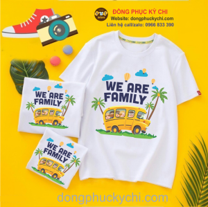 Áo đồng phục gia đình đi biển, đi du lịch We Are Family