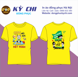 Áo phông đồng phục học sinh in hình theo yêu cầu tại Hà Nội