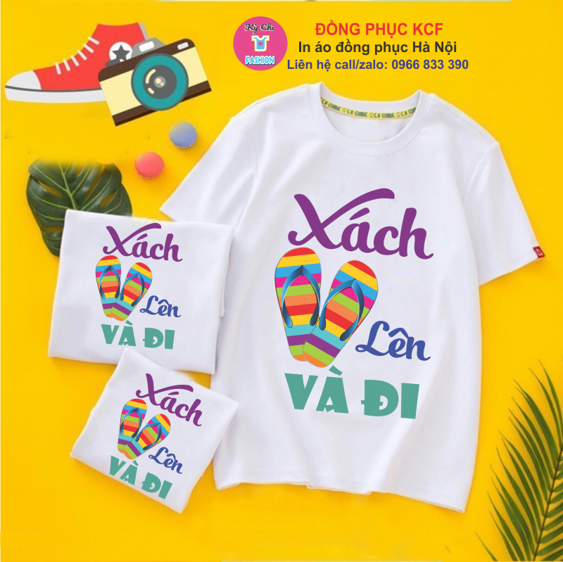 Áo phông đồng phục đi biển đẹp độc lạ cho hội nhóm, gia đình, công ty