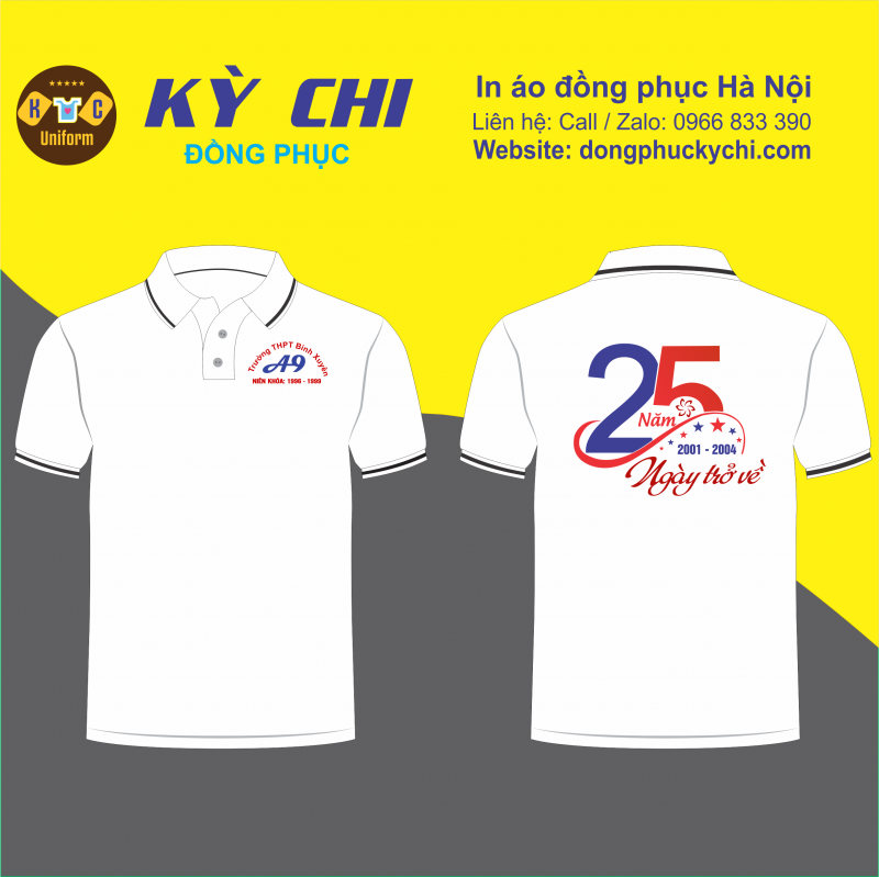 Tổng hợp mẫu áo đồng phục họp lớp 25 năm ra trường đẹp nhất